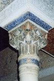 Detail van een versiering in het Alhambra
