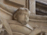 Detail in het Jabalquinto-paleis